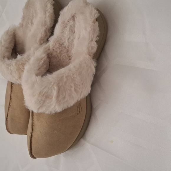 Powerstep Luxe Womens Orthotic Slippers - Taupe W6 - Picture 2 of 5